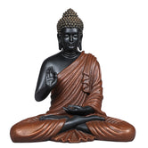 Blessing Buddha 15 Inch Decorative Showpiece – Brown