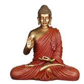 Blessing Buddha 24 Inch Decorative Showpiece – Gold & Red