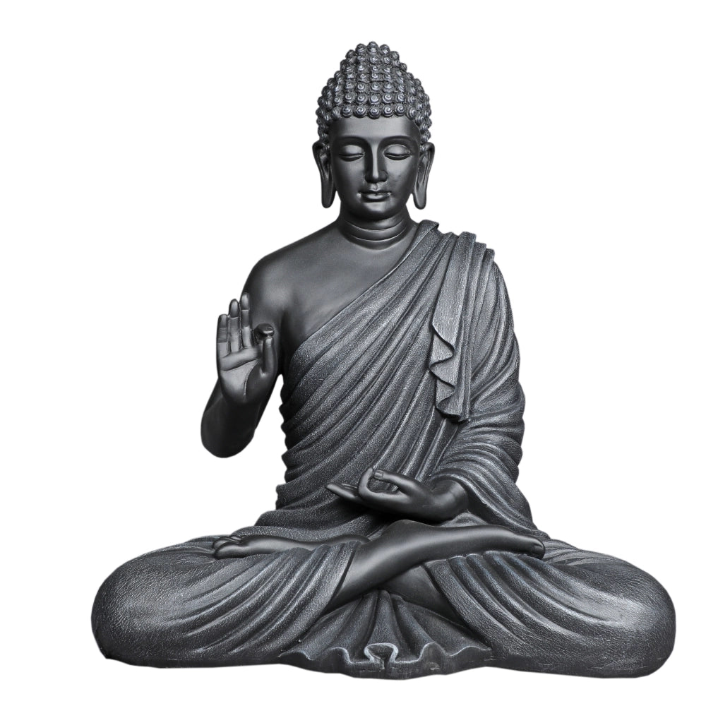 Blessing Buddha 24 Inch Decorative Showpiece – Black