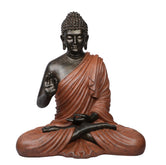 Ashnam Protection Buddha 24 Inch Decorative Showpiece - Antique Red & Brown, 58cm