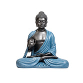 Ashnam Protection Buddha 19 Inch Decorative Showpiece – Metalic Silver & Blue