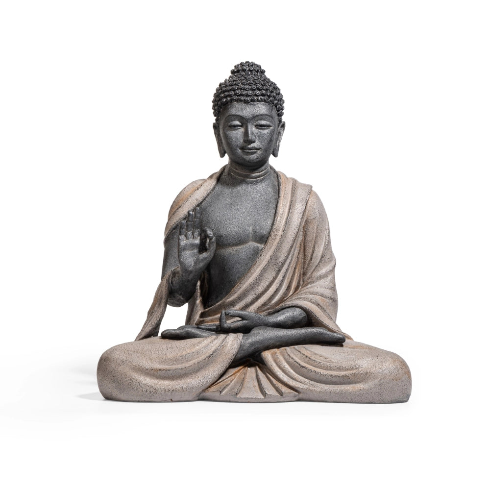 Ashnam Protection Buddha 19 Inch Decorative Showpiece – Rustic Iron