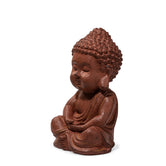 Meditative Monk Decorative Showpiece - Terracotta