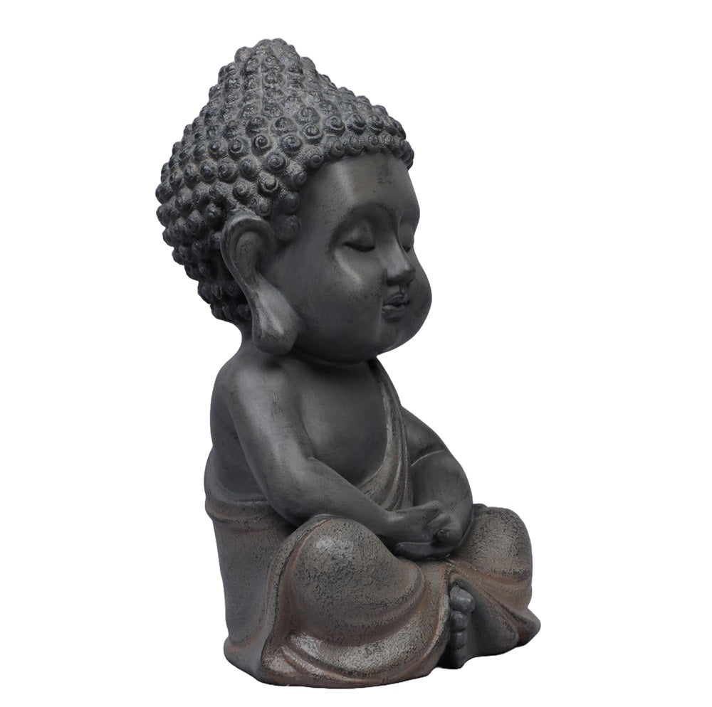 Meditative Monk Decorative Showpiece - Rust Iron,