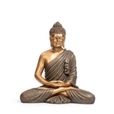 Ashnam Meditative Buddha 15 Inch Decorative Showpiece – Gold