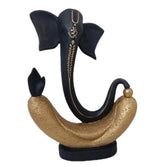 Ashnam Lambodara Ganesha Showpiece – Black & Gold