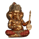 Musical Ganesha Decorative Showpiece – Gold