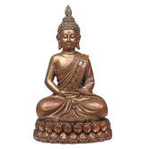 Ashnam Lotus Meditative Buddha With Base – Copper