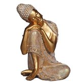 Resting Buddha Decorative Showpiece – Gold