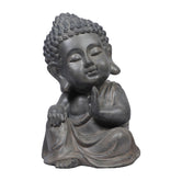 Blessing Monk Decorative Showpiece - Rust Iron,