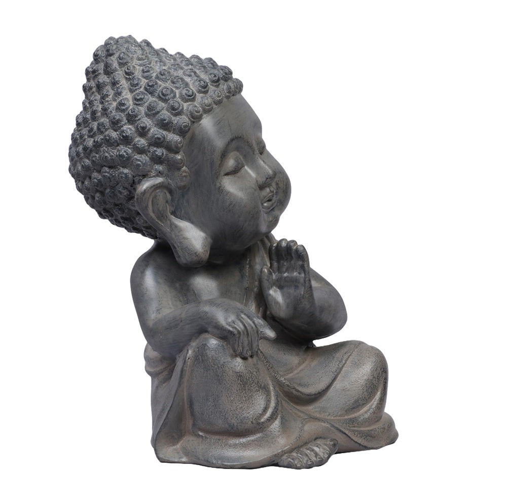 Blessing Monk Decorative Showpiece - Rust Iron,