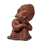 Thinking Monk Decorative Showpiece - Terracotta