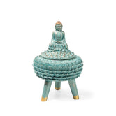 Ashnam Buddha With Jewellery Storage Box, Pastle Blue