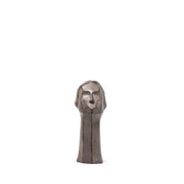 Ashnam Abstract Woman Head Figurine - Rust Iron, 26cm