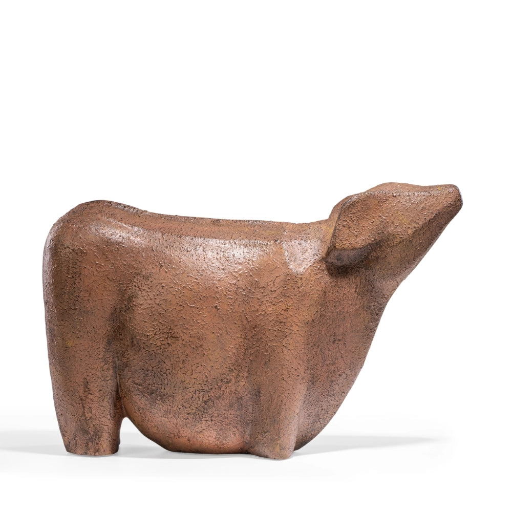Ashnam Abstract Bull – Rust Terracotta, 24.5CM