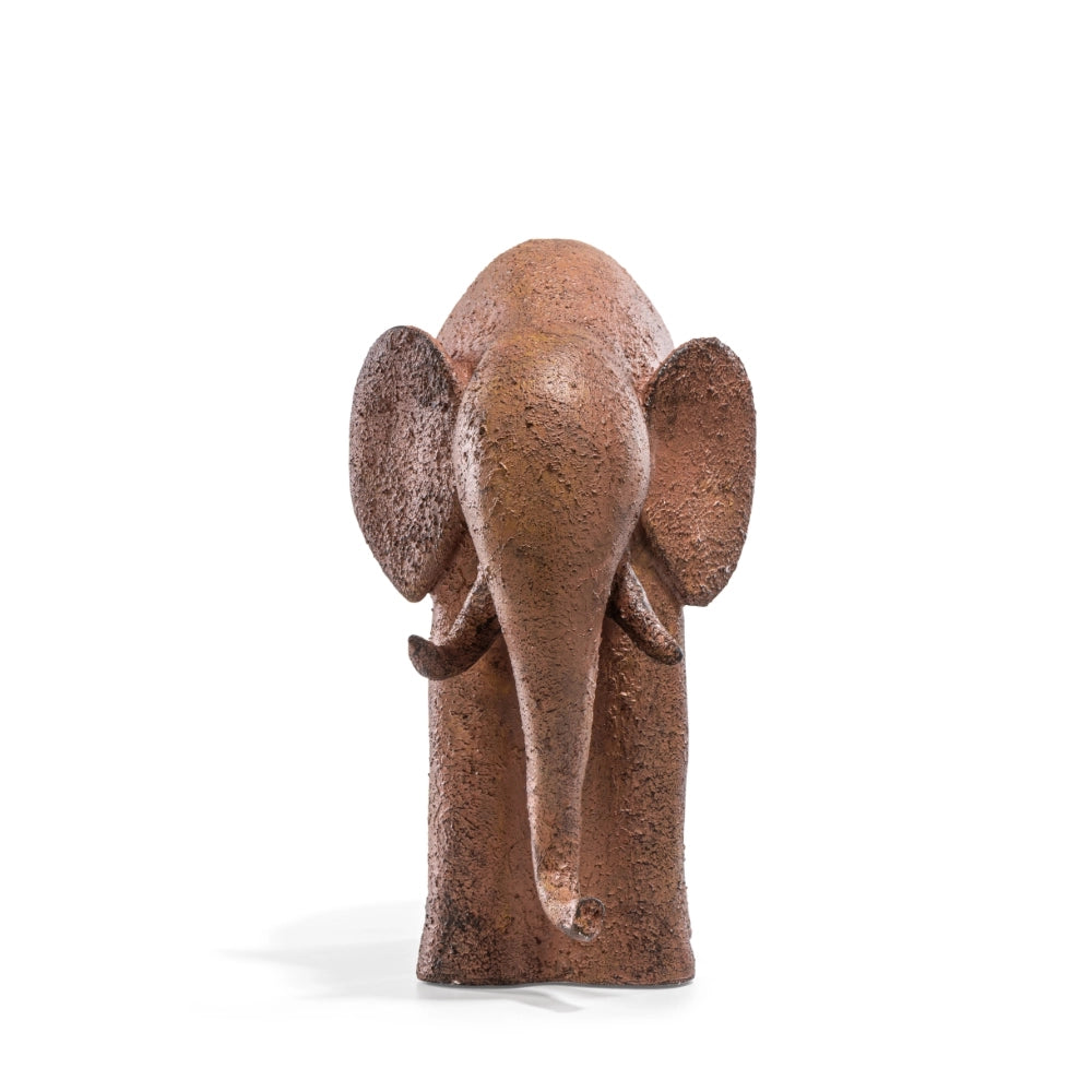 Ashnam Abstract Elephant – Rust Terracotta, 30CM