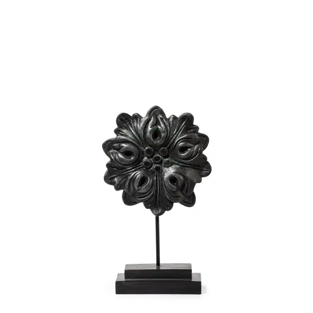 Ashnam Floral Traditional Accent on Stand Medium – Brown, 41CM