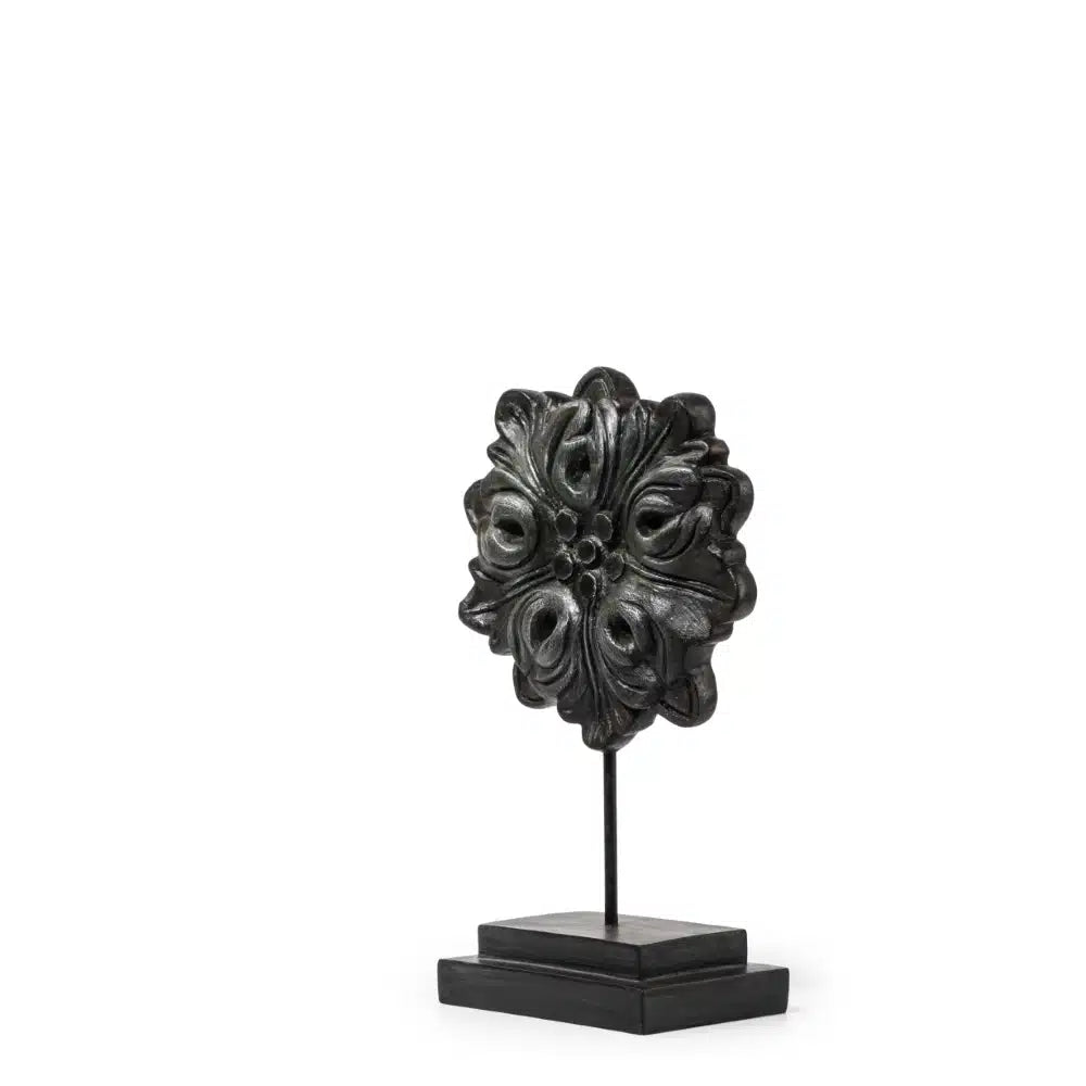 Ashnam Floral Traditional Accent on Stand Medium – Brown, 41CM