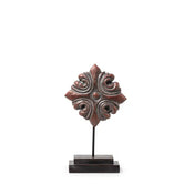 Ashnam Floral Traditional Accent on Stand – Rust Terracotta, 41CM