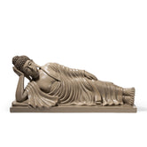 Ashnam Reclining Buddha Decorative Showpiece For Home Décor – Ash Grey