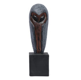 Ashnam Regal Guardian Wisebird - Smokey Grey & Copper Rust, 33cm