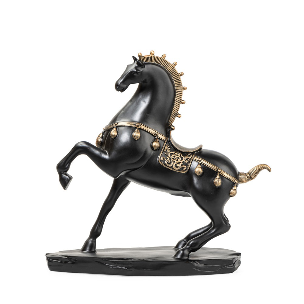 Ashnam Equestrian Elegance Jumping Horse Statue