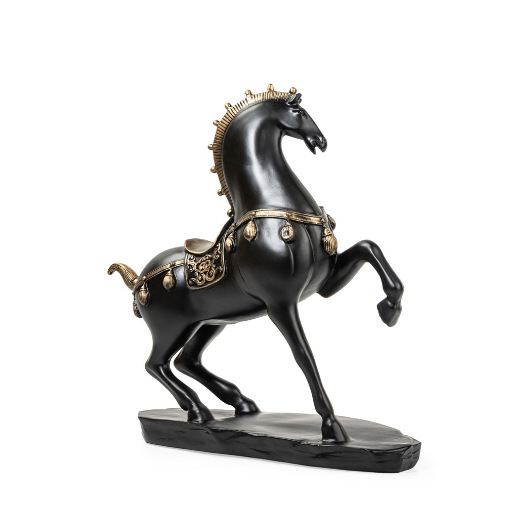 Ashnam Equestrian Elegance Jumping Horse Statue