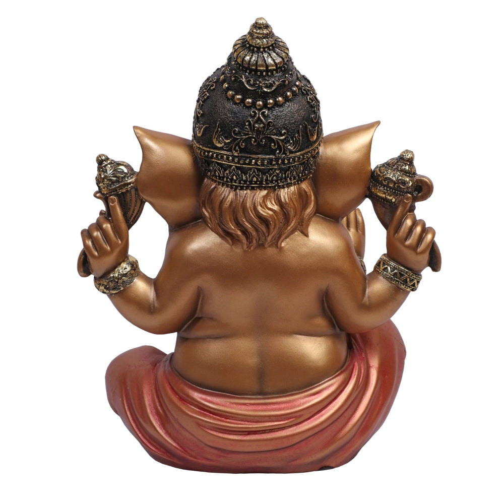 Ashnam Chaturbhuj Ganesha – Big, Gold Red
