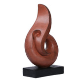 Ashnam Art with Central Void and Flame-Like Body - Terracotta, 30 Cm