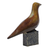 Ashnam Subtle Avian Charm Minimalist Bird Figurine - Oak Brown, 25cm