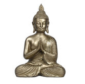 Ashnam Sacred Unity: Buddha Statue in Cross-Legged Pose with Joined Hands, 26 Cm