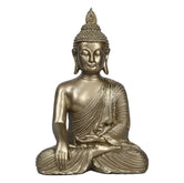 Ashnam Meditating Buddha with Hands in Reverent Pose - Gold, 26cm