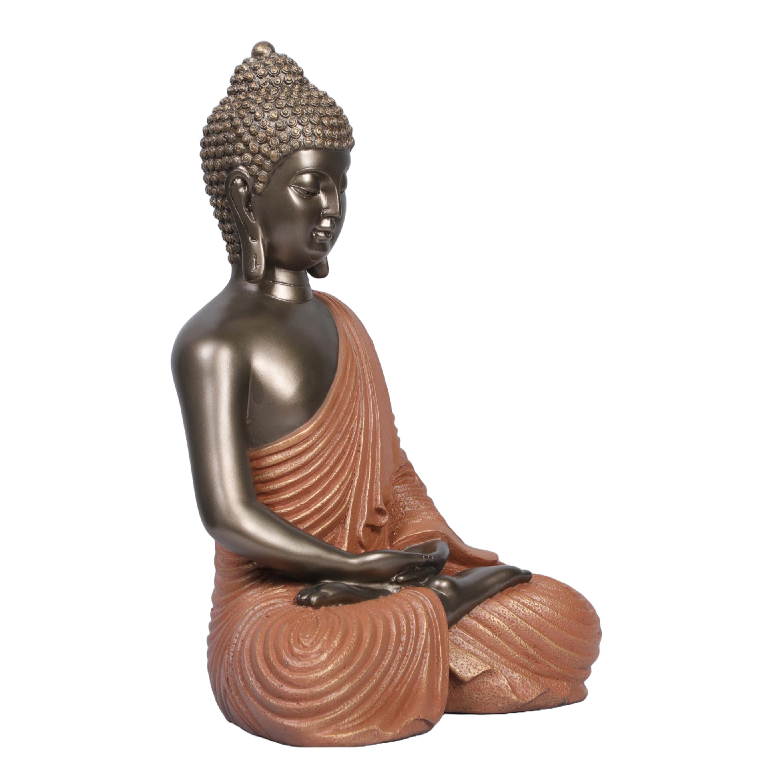 Ashnam Meditating Buddha with Hands Resting on Lap, 27 Cm