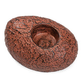 Ashnam Polyresin Stone Finish Tealight Holder - Terracotta, 17cm