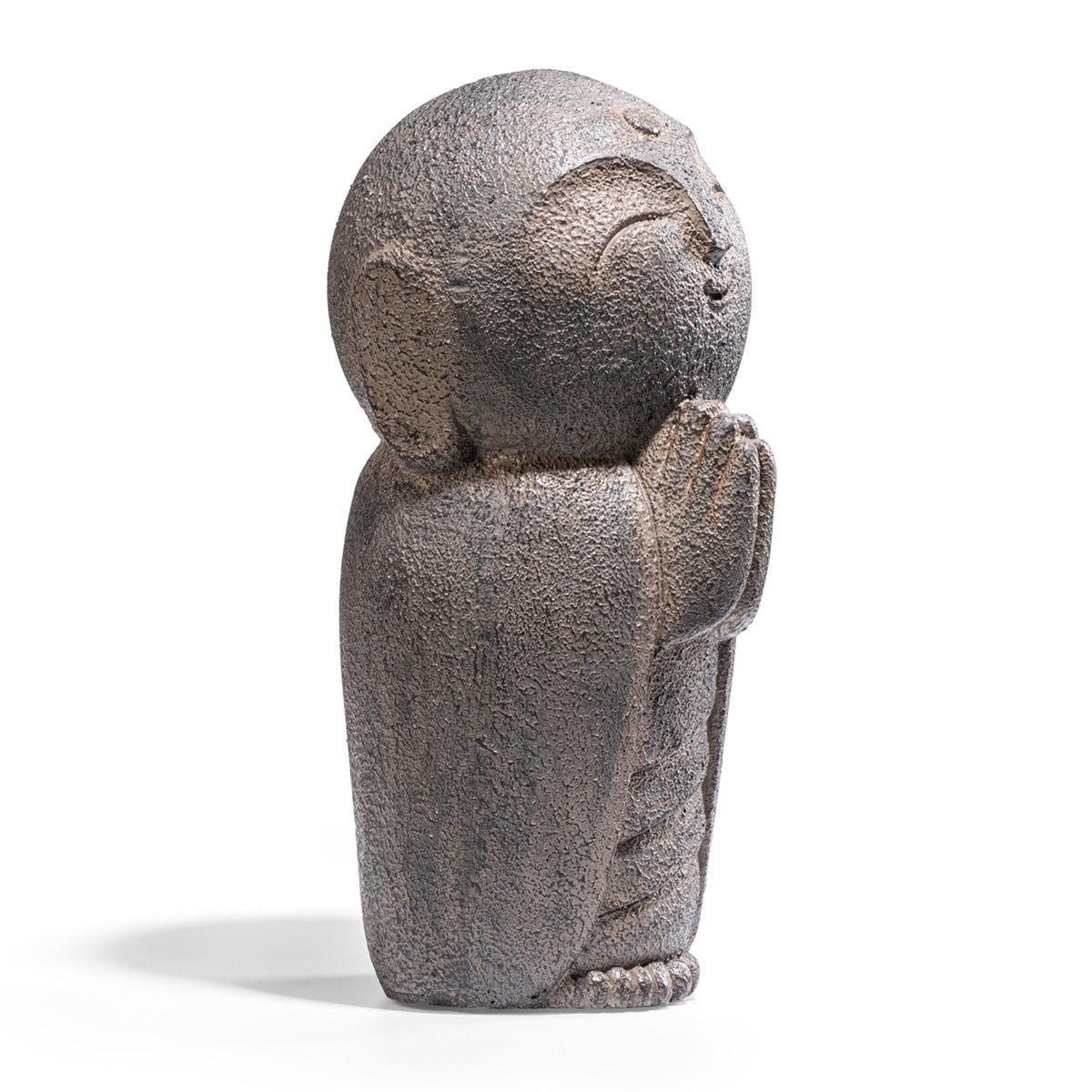 Ashnam Welcoming Jizo Statue - Rust Iron, 29cm